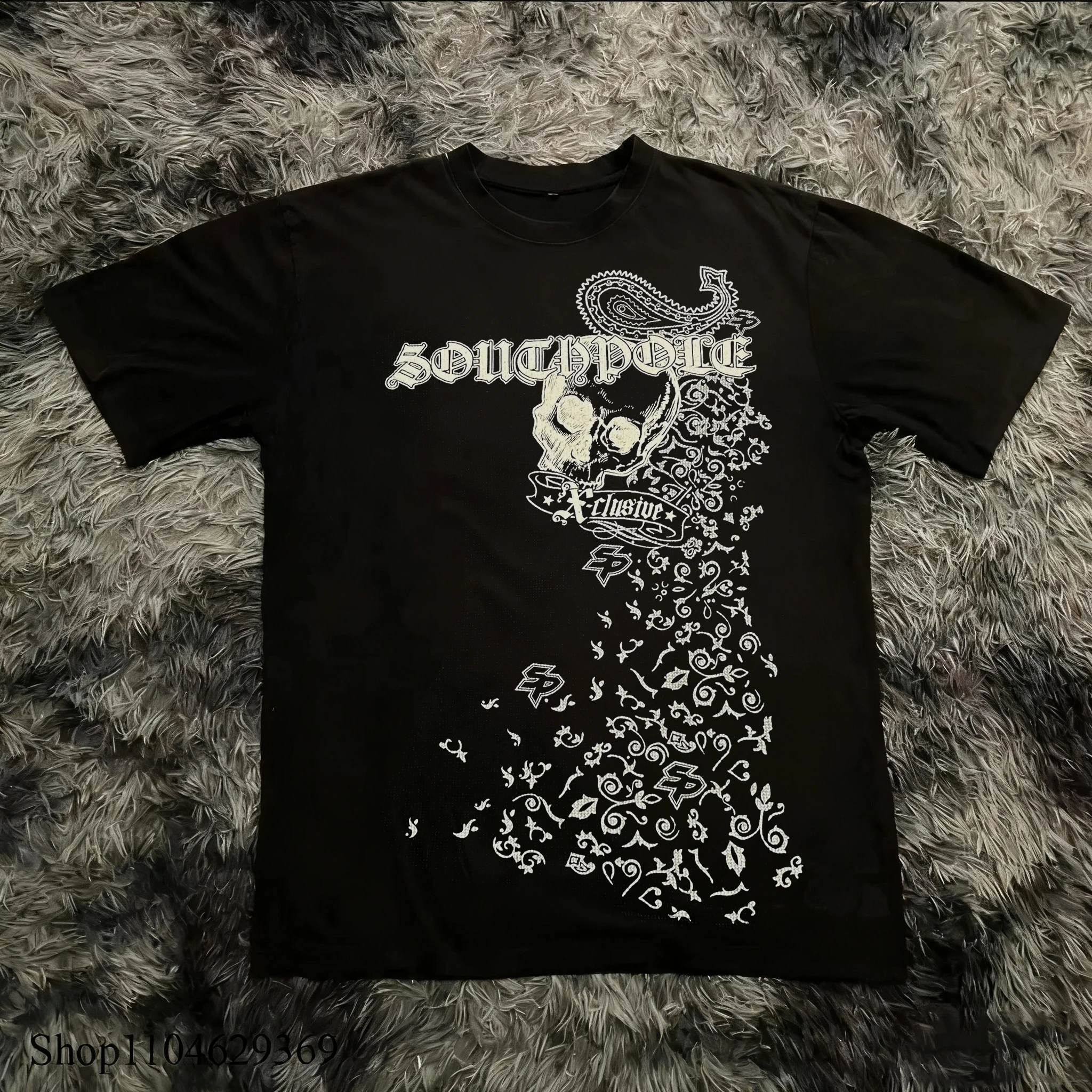 Gotycki t-shirt oversize z nadrukiem w stylu y2k unisex 5