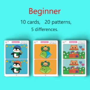 Gra edukacyjna znajdź różnice z mazakiem suchościeralnym Beginner