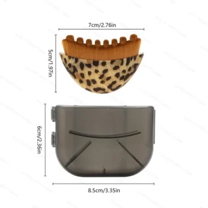 Płytka Gua Sha i szczotka do masażu twarzy z etui A with box
