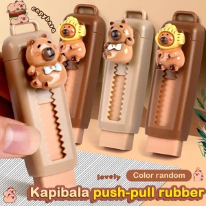 Gumka Kawaii Kapibara wysuwana push-pull