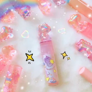 Gumka do ścierania kawaii w kształcie szminki z jednorożcem – dla dzieci żółty
