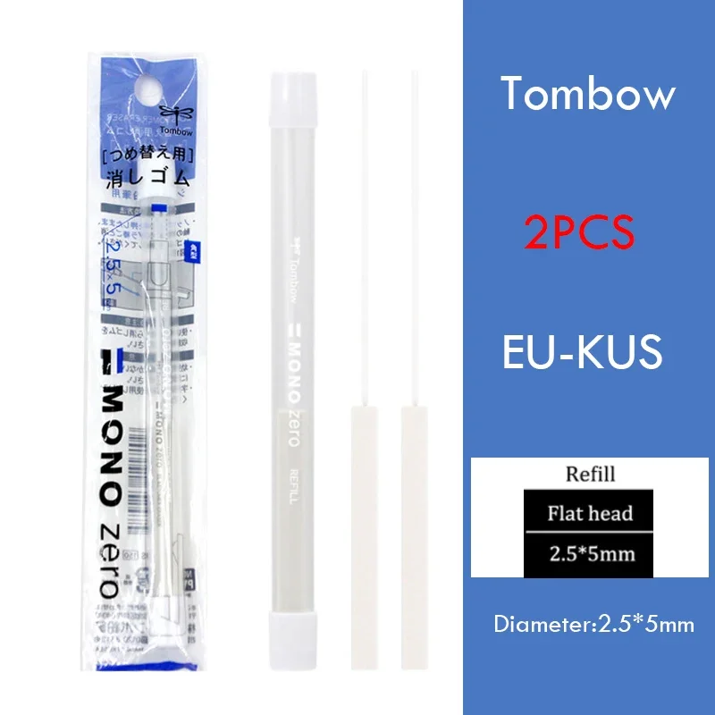 Gumka precyzyjna Tombow Mono Zero w długopisie Niebieski