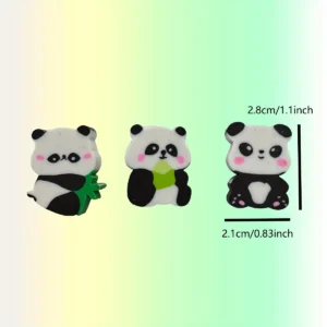 Gumki do mazania Panda Kawaii - zestaw 30 sztuk Biały