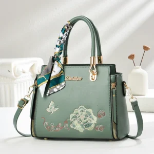 Haftowana torebka damska crossbody na ramię Photo color