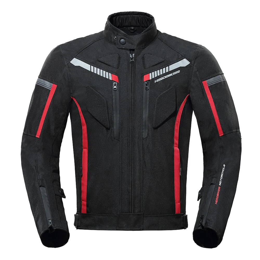 HEROBIKER wodoodporna kurtka i spodnie motocyklowe z ochraniaczami Mc1009bk jacket