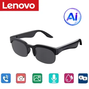 Inteligentne okulary z Bluetooth, asystentem i odtwarzaczem muzyki Czarny
