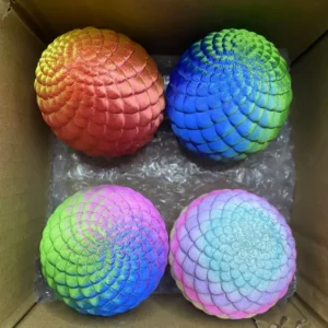 Jajka niespodzianki z wężem 3D - zestaw 4 sztuk Jasnozielony
