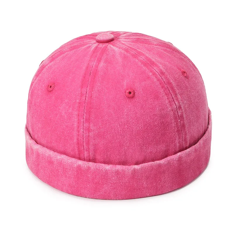 Jeansowa czapka dokerka bez daszka beanie unisex A4