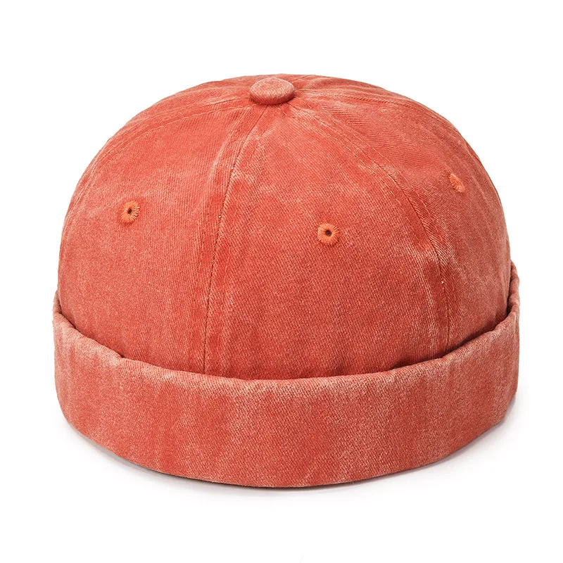 Jeansowa czapka dokerka bez daszka beanie unisex A5