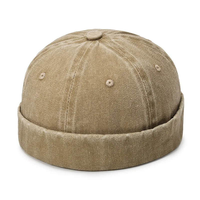 Jeansowa czapka dokerka bez daszka beanie unisex A8