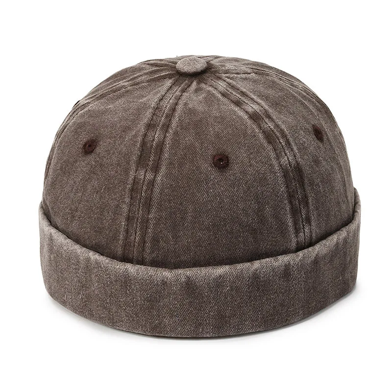 Jeansowa czapka dokerka bez daszka beanie unisex A9