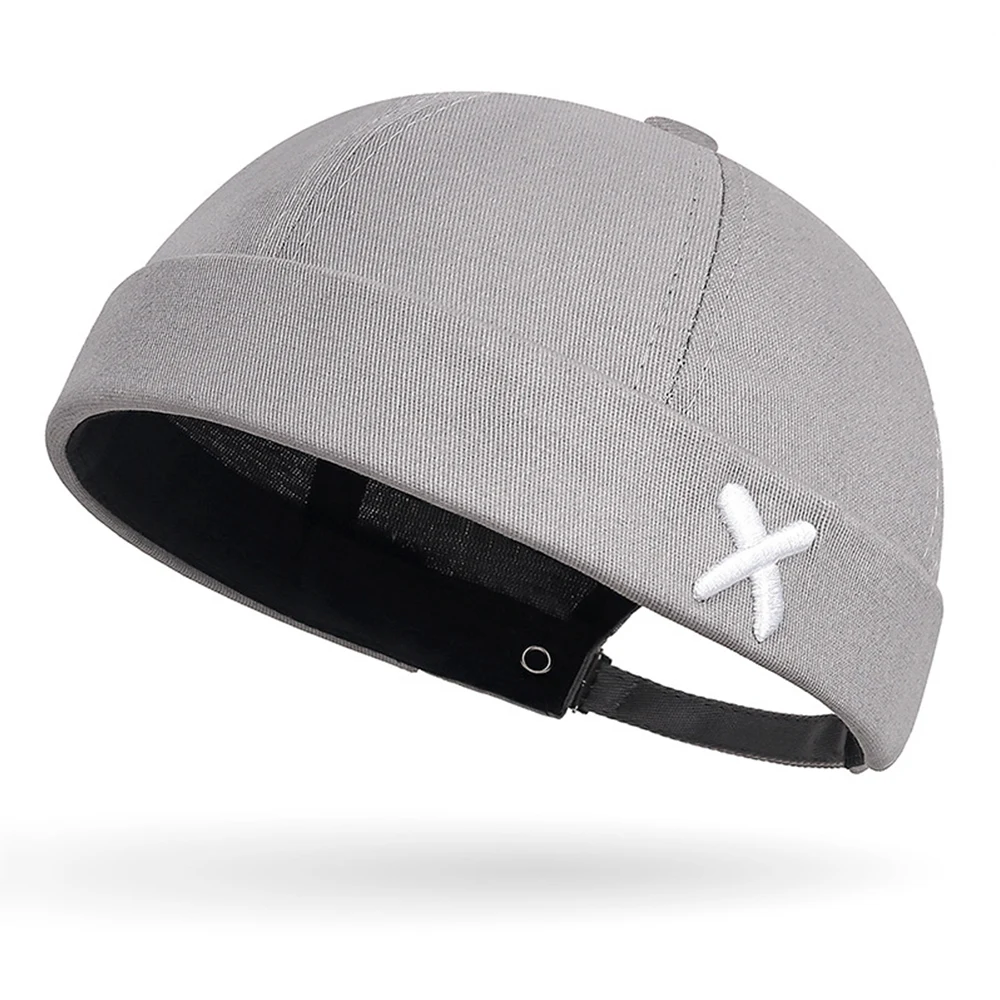 Jeansowa czapka dokerka bez daszka beanie unisex B3
