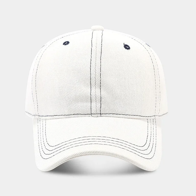 Jeansowa czapka z daszkiem przeciwsłoneczna unisex Biały