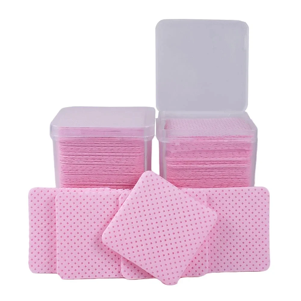 Jednorazowe waciki kosmetyczne do manicure – 200 sztuk w pudełku Zielony