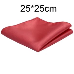 Jedwabna poszetka do garnituru gładka 25 cm – elegancka chusteczka weselna marynarki Różowy