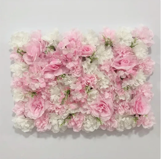 Jedwabna ściana kwiatów róże 60x40 cm do dekoracji Khaki