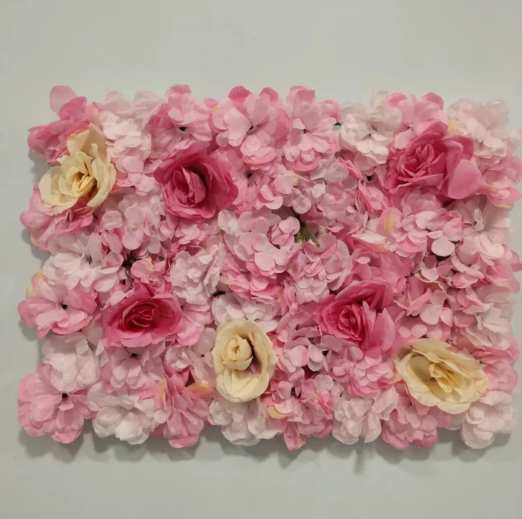 Jedwabna ściana kwiatów róże 60x40 cm do dekoracji Bordowy