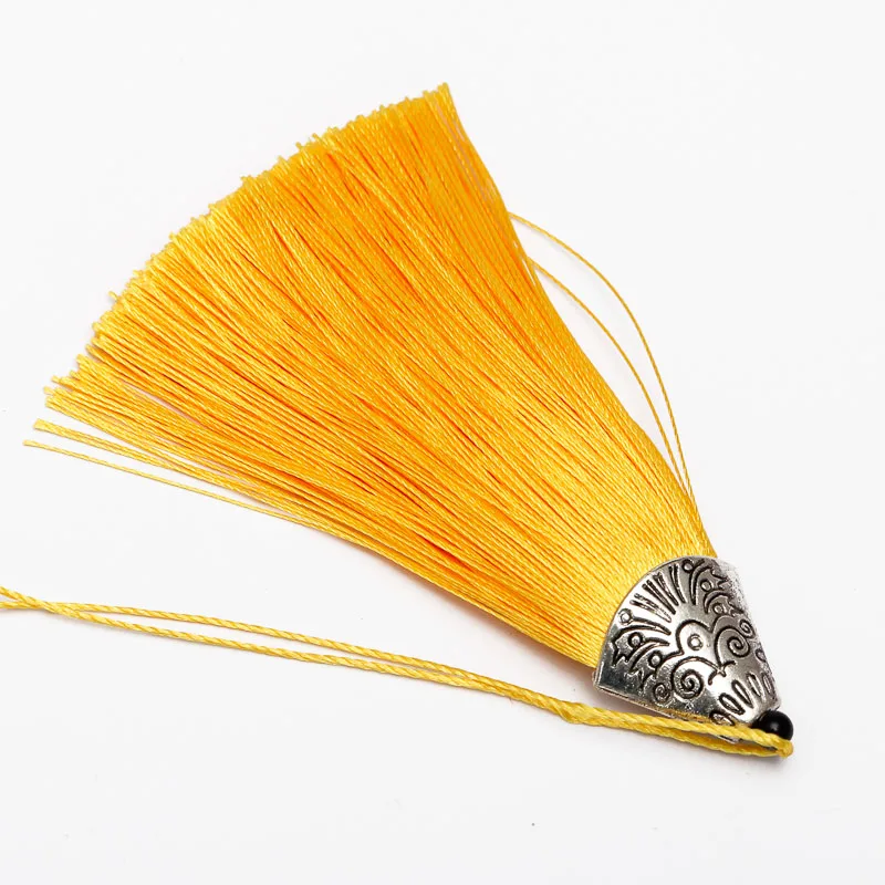 Jedwabne Frędzle do Biżuterii DIY – Zestaw 5 szt. 8 cm Złoty