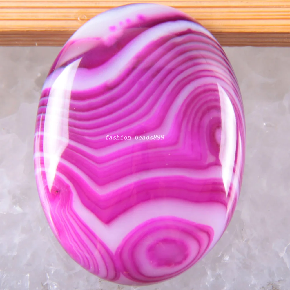Kaboszon owalny 40x30mm kamień naturalny do biżuterii DIY Biały