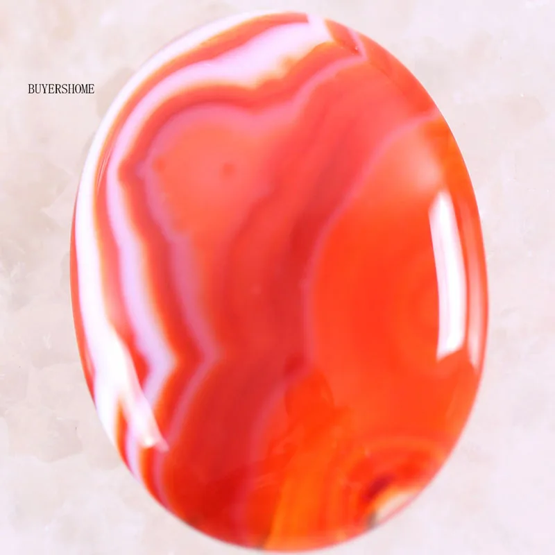 Kaboszon owalny 40x30mm kamień naturalny do biżuterii DIY Bordowy