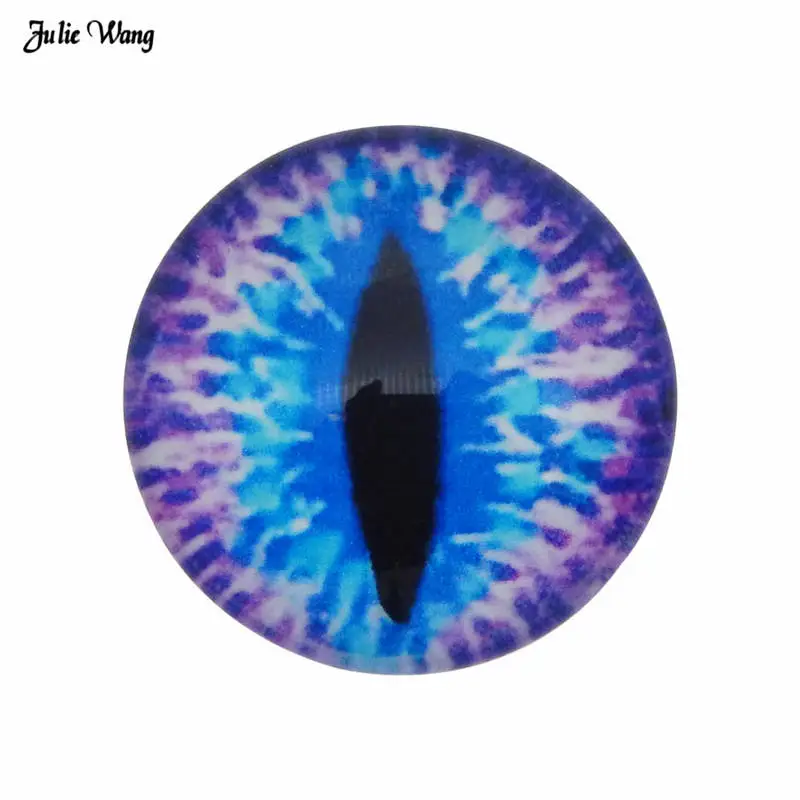 Kaboszony szklane oko kota – cabochon do biżuterii, 6-10 mm Jasnoszary