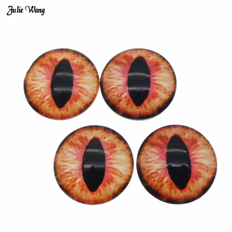 Kaboszony szklane oko kota – cabochon do biżuterii, 6-10 mm Jasny róż