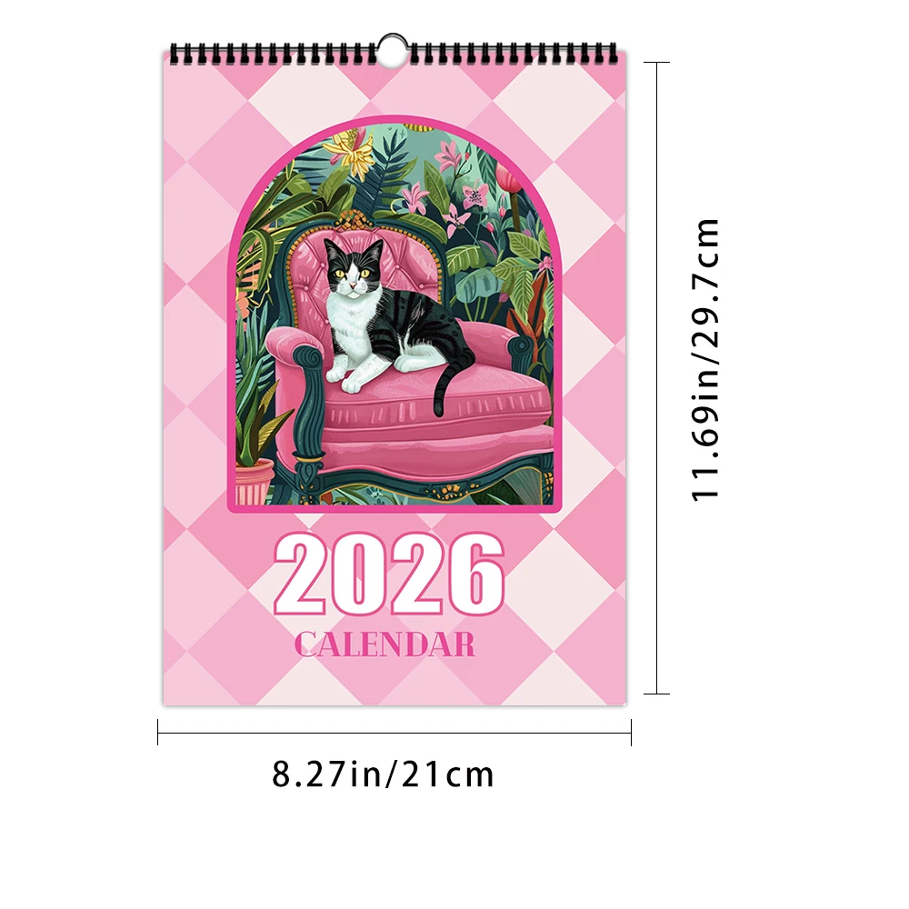 Kalendarz ścienny 2026 z motywami fantasy — 12 unikalnych wzorów Wielo