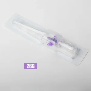 Kaniula dożylna motylkowa weterynaryjna ze skrzydełkami, 22G-26G Fioletowy