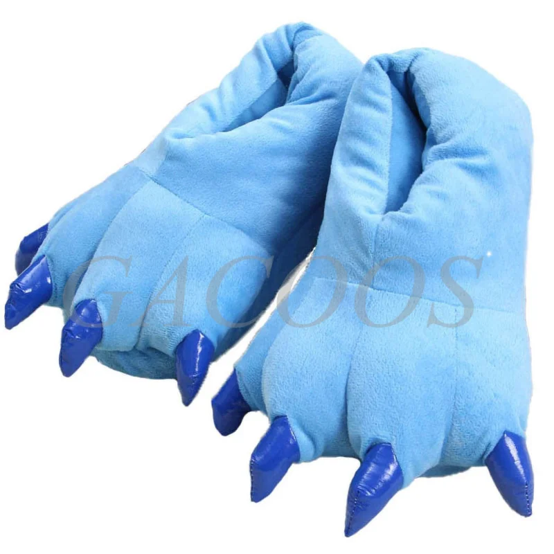 Ciepłe kapcie kigurumi ze zwierzęcą łapą dla dzieci i dorosłych L shoes 1