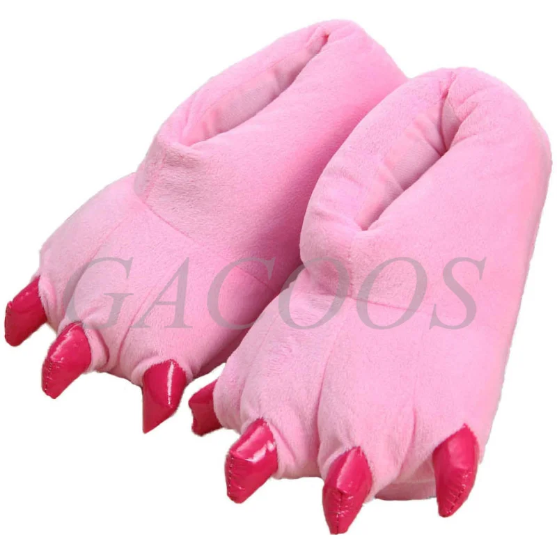 Ciepłe kapcie kigurumi ze zwierzęcą łapą dla dzieci i dorosłych L shoes 2