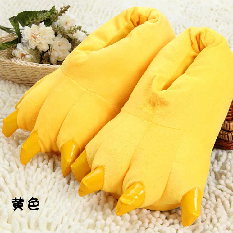 Ciepłe kapcie kigurumi ze zwierzęcą łapą dla dzieci i dorosłych L shoes 5