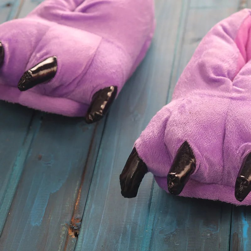 Ciepłe kapcie kigurumi ze zwierzęcą łapą dla dzieci i dorosłych L shoes 6