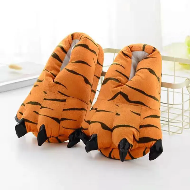 Ciepłe kapcie kigurumi ze zwierzęcą łapą dla dzieci i dorosłych L shoes 7