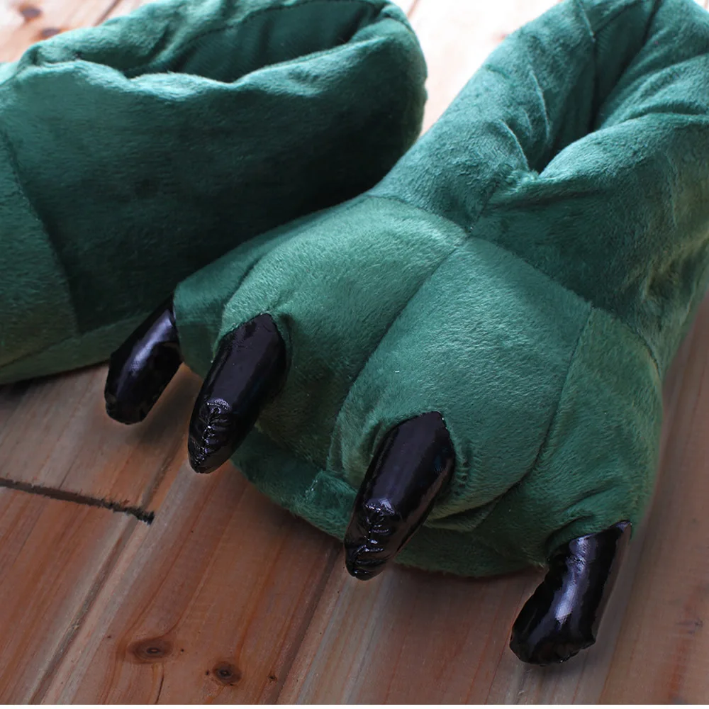 Ciepłe kapcie kigurumi ze zwierzęcą łapą dla dzieci i dorosłych L shoes 9