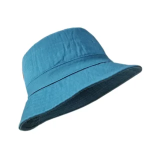 Kapelusz typu panama dla dużej głowy XXL 57-64 cm Niebieski