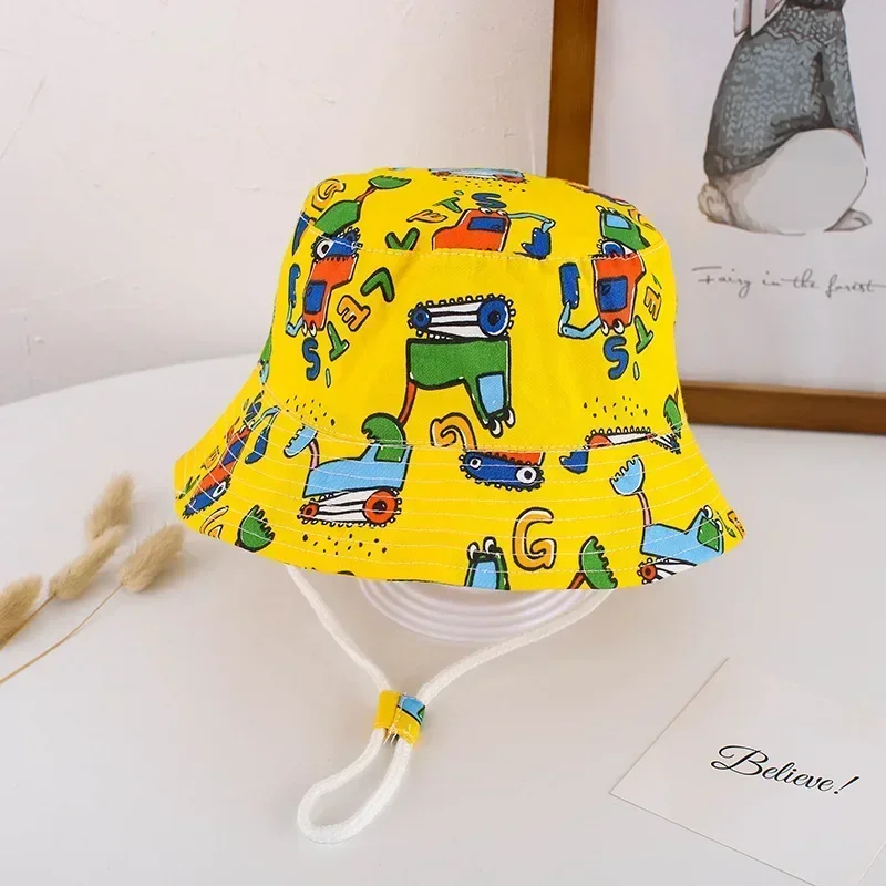 Kapelusz przeciwsłoneczny dla dzieci bucket hat Żółty