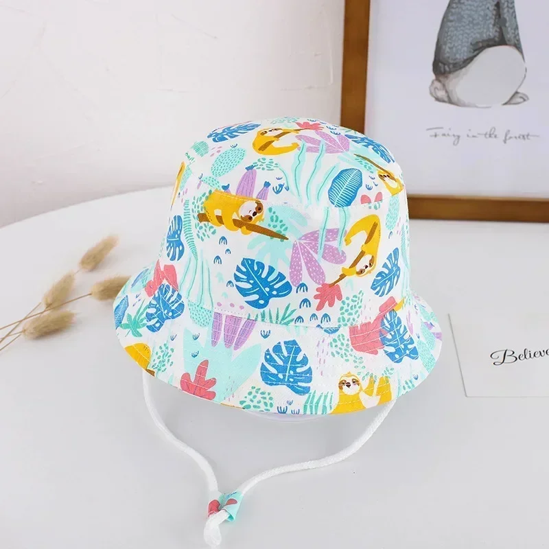 Kapelusz przeciwsłoneczny dla dzieci bucket hat Leaves