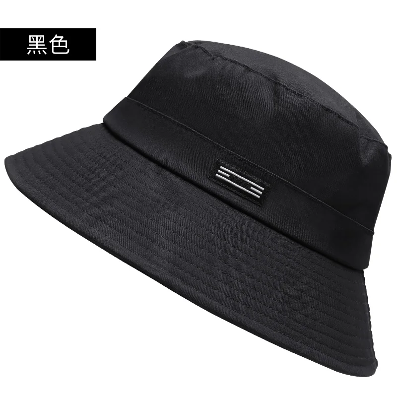 Kapelusz wędkarski plus size - bucket hat z bawełny duże rozmiary Czarny