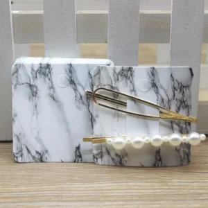 Karteczki na spinki do włosów 6×6 cm — opakowanie 50 szt. Jasny