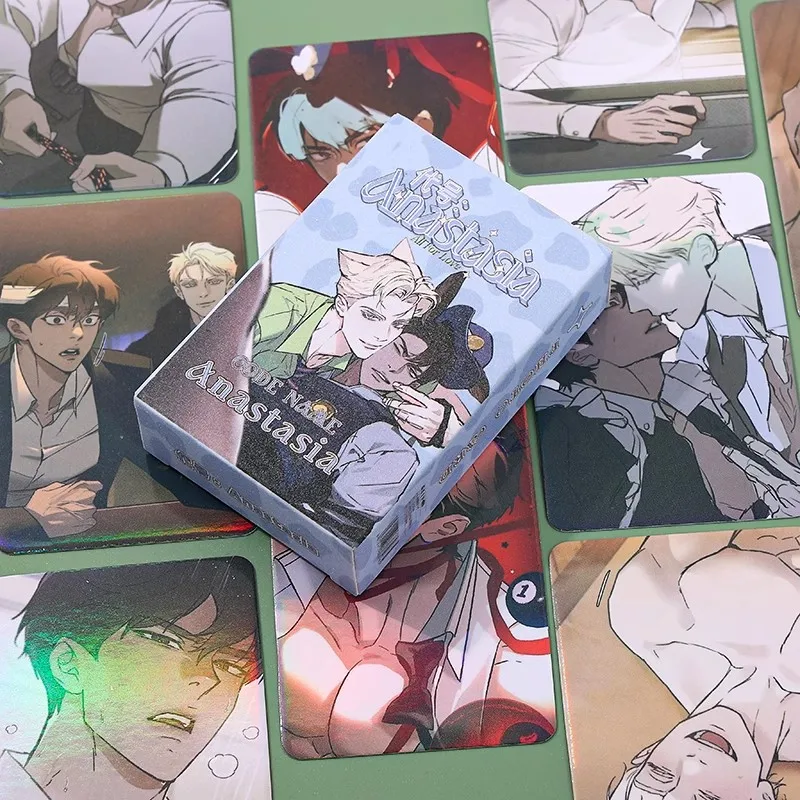 Karty Lomo BL Manhwa Origine gatunków 55 sztuk laserowe Czerwony