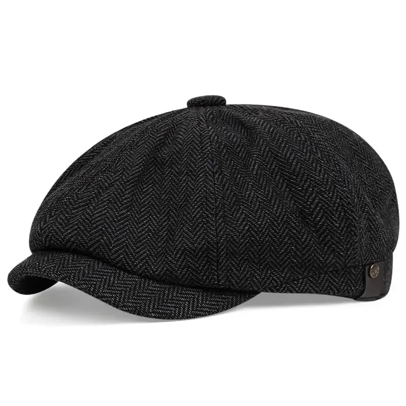 Czapka kaszkiet w stylu Peaky Blinders dla mężczyzn Smt144 blacka