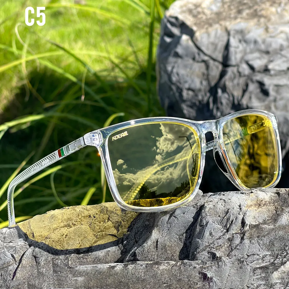 KDEAM okulary przeciwsłoneczne XL z polaryzacją i fotochromem C5 night vision