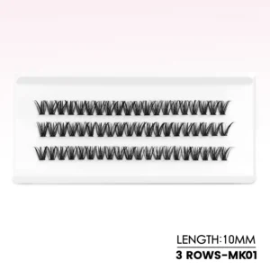 Kępkowe rzęsy Wispy Cat Eye — naturalne przedłużenie w kępkach żółty