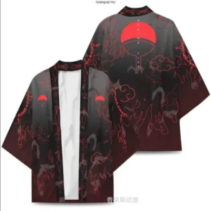 Kimono Haori z anime Naruto - peleryna cosplay kardigan w stylu japońskim 93854