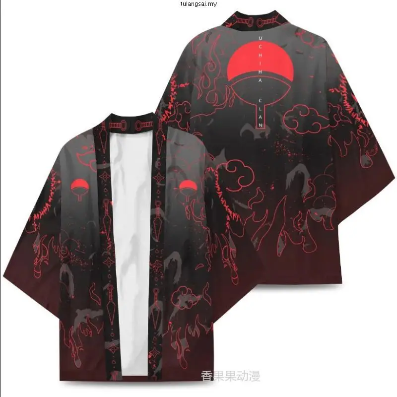 Kimono Haori z anime Naruto - peleryna cosplay kardigan w stylu japońskim 93854