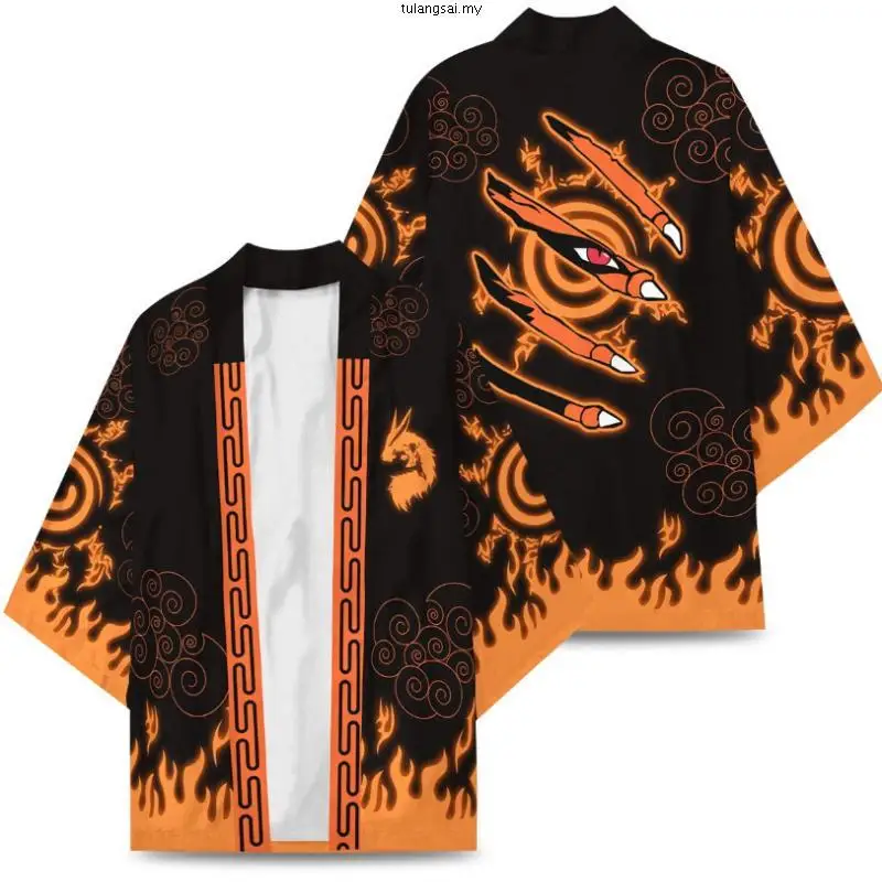 Kimono Haori z anime Naruto - peleryna cosplay kardigan w stylu japońskim 93855