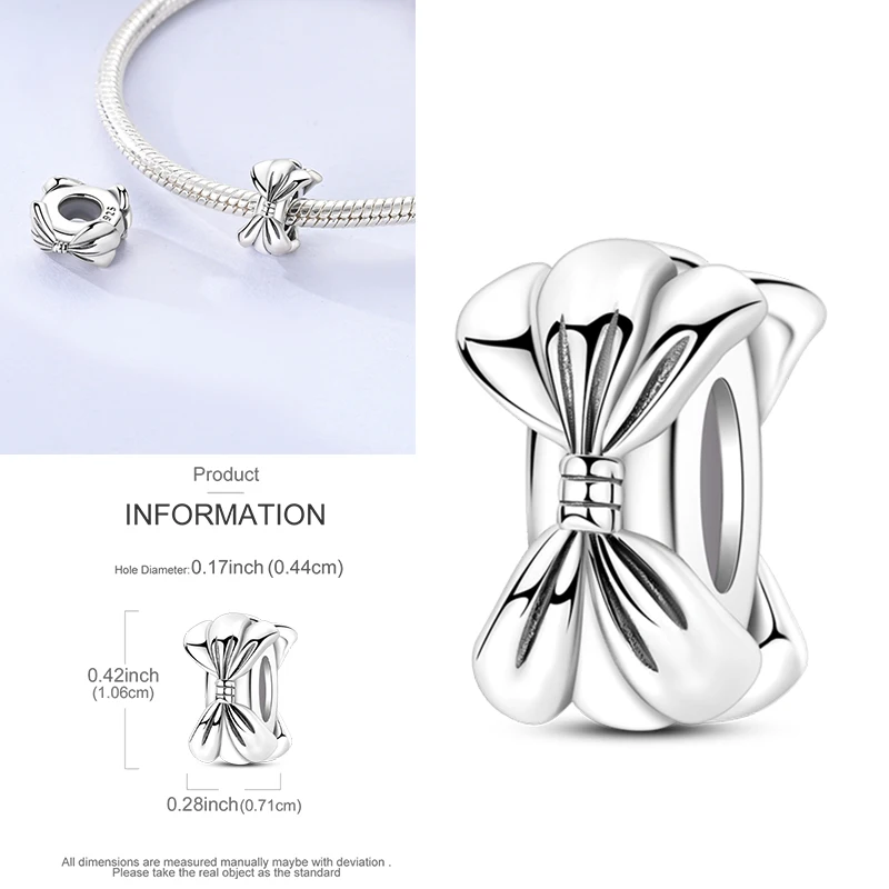 Klamra pozycjonująca charms 925 — kot, motyl, stokrotka z cyrkonami Czarny