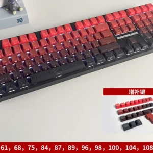 Klawisze PBT do klawiatury mechanicznej — 136 szt. z podświetleniem Fioletowy