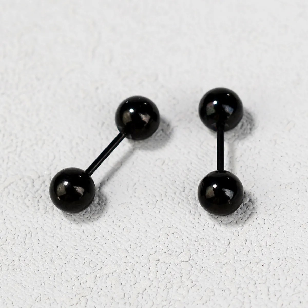 Kolczyki sztyfty kulki ze stali nierdzewnej do piercingu Balck