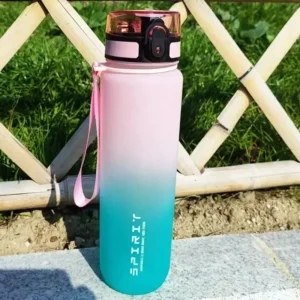 Kolorowa plastikowa butelka sportowa 500–1000 ml do fitnessu Fioletowy